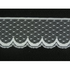 2.25 Inch Flat Lace, White (567 YARDS - FULL SPOOL) MADE IN USA
