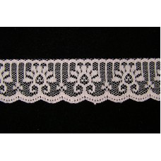 1.25 Inch Flat Lace, Pink (525 Yards - FULL SPOOL) MADE IN USA