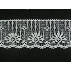 2 Inch Flat Lace, White (350 Yards - FULL SPOOL) MADE IN USA