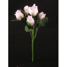 Satin Rosebud Pick, ivory (lot of 72)