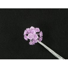 Small Ribbon Rose, lavender (lot of 12 bunches) SALE ITEM