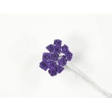 Small Ribbon Rose, purple (lot of 12 bunches) SALE ITEM