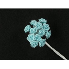 Medium Ribbon Rose, blue (lot of 12 bunches) SALE ITEM