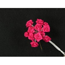 Medium Ribbon Rose, fuchsia (lot of 12 bunches) SALE ITEM