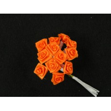 Medium Ribbon Rose, orange (lot of 12 bunches) SALE ITEM