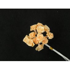 Medium Ribbon Rose, peach (lot of 12 bunches) SALE ITEM