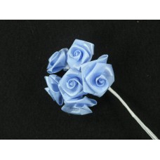Large Ribbon Rose, blue (lot of 12 bunches) SALE ITEM