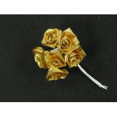 Large Ribbon Rose, gold (lot of 12 bunches) SALE ITEM