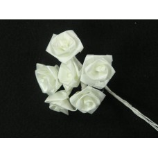 Large Ribbon Rose, ivory (lot of 12 bunches) SALE ITEM