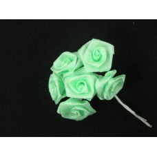Large Ribbon Rose, mint green (lot of 12 bunches) SALE ITEM