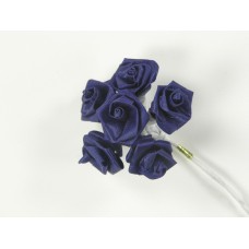 Large Ribbon Rose, royal blue (lot of 12 bunches) SALE ITEM