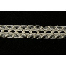 .675 Inch Flat Insert Beading Lace, Ivory (570 YARDS - FULL SPOOL) MADE IN USA