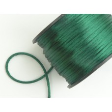 Round Satin Cord, Hunter Green, 1.5mm x 76 Meters / 83.11 Yards (1 Spool) SALE ITEM