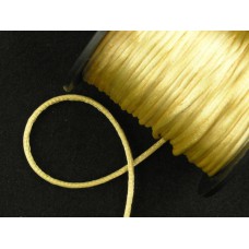 Round Satin Cord, Old Gold, 1/16 Inch x 50 Yards (1 Spool) SALE ITEM