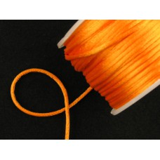 Round Satin Cord, Orange, 1.5mm x 76 Meters / 83.11 Yards (1 Spool) SALE ITEM