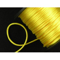 Round Satin Cord, Yellow, 1.5mm x 76 Meters / 83.11 Yards (1 Spool) SALE ITEM
