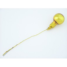 16MM Gold Glass Ball With Wire (lot of 24 bunches) SALE ITEM