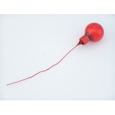 25MM Red Glass Ball  (Lot of 1 Box - 12  Bunches Per Box) SALE ITEM