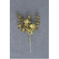 Gold Eucalyptus Floral Pick, 7.75 inch (lot of 12)