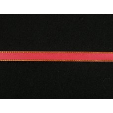 Double Face Satin Ribbon With Gold Edge, Coral, 1/4 Inch x 50 Yards (1 Spool) SALE ITEM