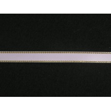 Double Face Satin Ribbon With Gold Edge, Lavender, 3/8 Inch x 50 Yards (1 Spool) SALE ITEM