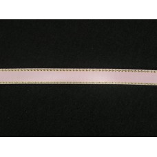 Double Face Satin Ribbon With Gold Edge, Lt. Pink, 3/8 Inch x 50 Yards (1 Spool) SALE ITEM