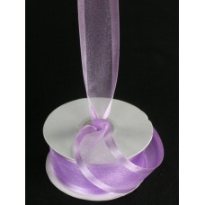 Organza Ribbon With Satin Edge , Lavender, 1-1/2 Inch x 25 Yards (1 Spool) SALE ITEM