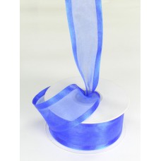 Organza Ribbon With Satin Edge , Royal Blue, 3/8 Inch x 25 Yards (1 Spool) SALE ITEM
