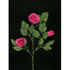 Rose & Rosebud, fuchsia (lot of 12)