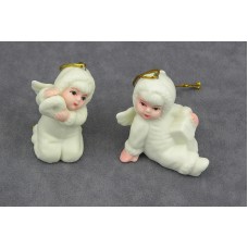 Snow Baby Christmas Tree Ornaments, 2 styles (lot of 24)