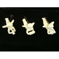 Ceramic Angel Christmas Ornament (lot of 3) Ceramic Angel Christmas Ornament (lot of 3)