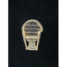 Wicker Peacock Chair, 8 inch (lot of 12)