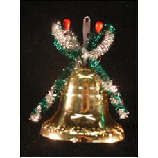 Gold Bell Christmas Ornament (lot of 6)