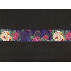2 inch Wired Everyday Ribbon, purple floral (5 yards) SALE ITEM