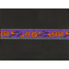 Wired Halloween Ribbon, purple multi, 1.5 inch (3 yards) SALE ITEM RIB59