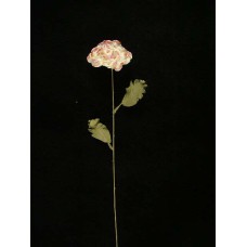 Dried Peony, lavender-white, Artificial Silk Flower (1 Poly Sleeve - 12 Pcs. Per Sleeve)