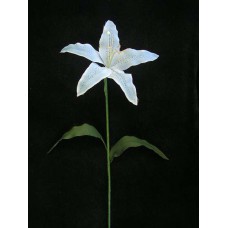 Handwrap Tiger Lily, blue, Artificial Silk Flower (lot of 24)