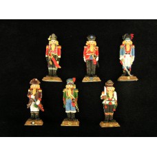 Resin Soldier Nutcracker, 4 inch (lot of 6)