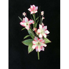 Hand Wrap Bush, pink, Artificial Silk Flower (lot of 12)