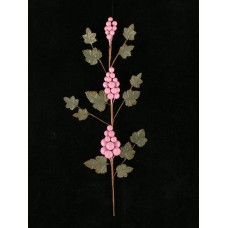 Mauve (Frosted) Grape Spray With 3 Bunches Of Grapes, 16 Inch (lot of 12)