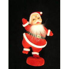Flocked Jumping Santa, 10 inch (lot of 12)
