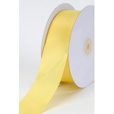 Single Faced Satin Ribbon , Yellow, 1-1/2 Inch x 25 Yards (1 Spool) SALE ITEM