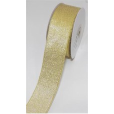 1.5 Inch Gold Metallic Corsage Ribbon, 1-1/2 Inch x 25 Yards (1 Spool) SALE ITEM