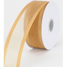 Organza Ribbon With Satin Edge , Old Gold, 1-1/2 Inch x 25 Yards (1 Spool) SALE ITEM Organza Ribbon With Satin Edge , Old Gold, 1-1/2 Inch x 25 Yards (1 Spool) SALE ITEM