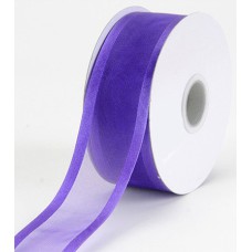 Organza Ribbon With Satin Edge , Purple Haze, 1-1/2 Inch x 25 Yards (1 Spool) SALE ITEM