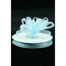 Organza Ribbon , Light Blue, 1/4 Inch x 25 Yards (1 Spool) SALE ITEM