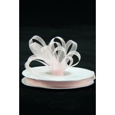 Organza Ribbon , Light Pink, 1/4 Inch x 25 Yards (1 Spool) SALE ITEM