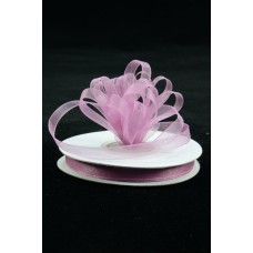 Organza Ribbon , Rosy Mauve, 3/8 Inch x 25 Yards (1 Spool) SALE ITEM