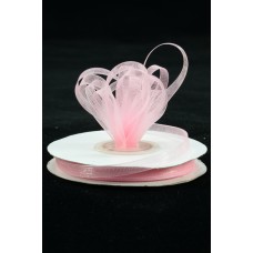 Organza Ribbon , Pink, 3/8 Inch x 25 Yards (1 Spool) SALE ITEM