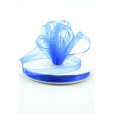 Organza Ribbon , Royal, 3/8 Inch x 25 Yards (1 Spool) SALE ITEM